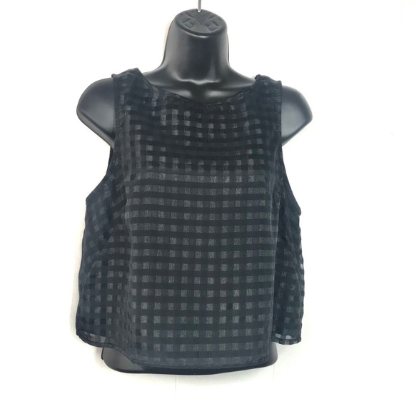 NWT Elle Floral Punch Crop Tank - Picture 1 of 3